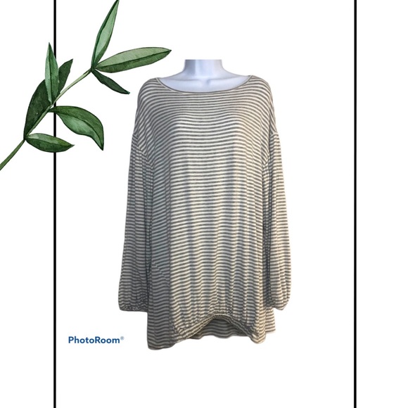 Isabel Maternity by Ingrid & Isabel Tops - Isabel Maternity Grey Long Sleeve Shirt